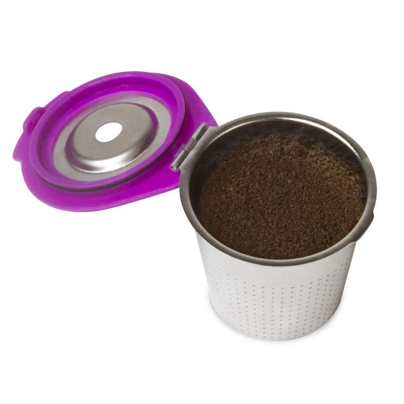 Perfect Pod Cafe Flow Stainless Steel Reusable K Cup, 2-Pk by Perfect Pod - Refillable Capsule Cup Metal Coffee Filter for Keurig 1.0, Keurig 2.0, K-Duo, K-Mini and Select Models (See Full Compatibility Chart) - Image 2